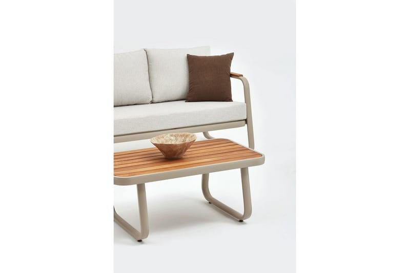 Rio Soffgrupp Utomhus 6-sits Beige - Beige - Trädgård & spabad - Utemiljö - Altan & terrass - Altanmöbler