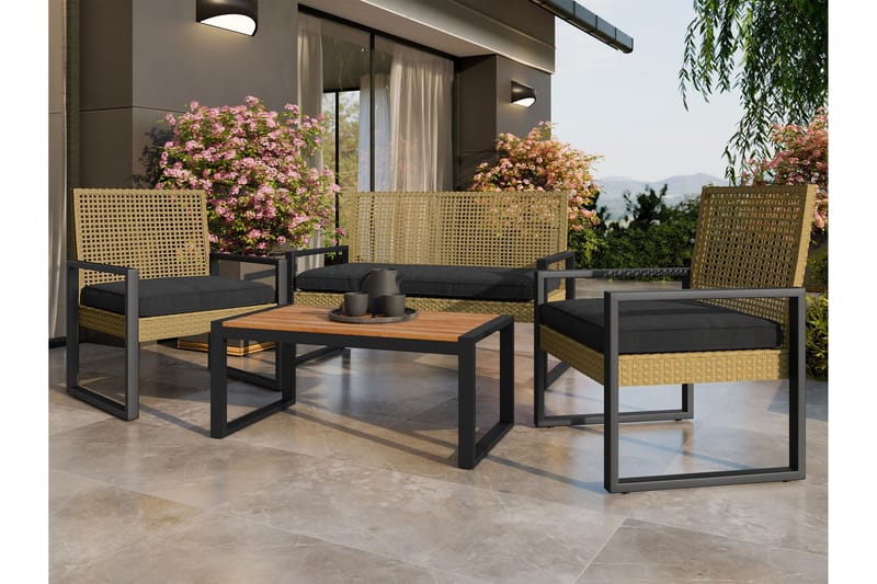 Rosemere Loungegrupp Utomhus - Brun/Svart - Trädgård & spabad - Utemiljö - Altan & terrass - Altanmöbler