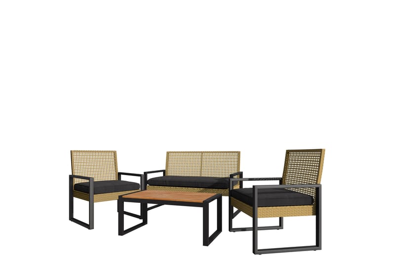 Rosemere Loungegrupp Utomhus - Brun/Svart - Trädgård & spabad - Utemiljö - Altan & terrass - Altanmöbler