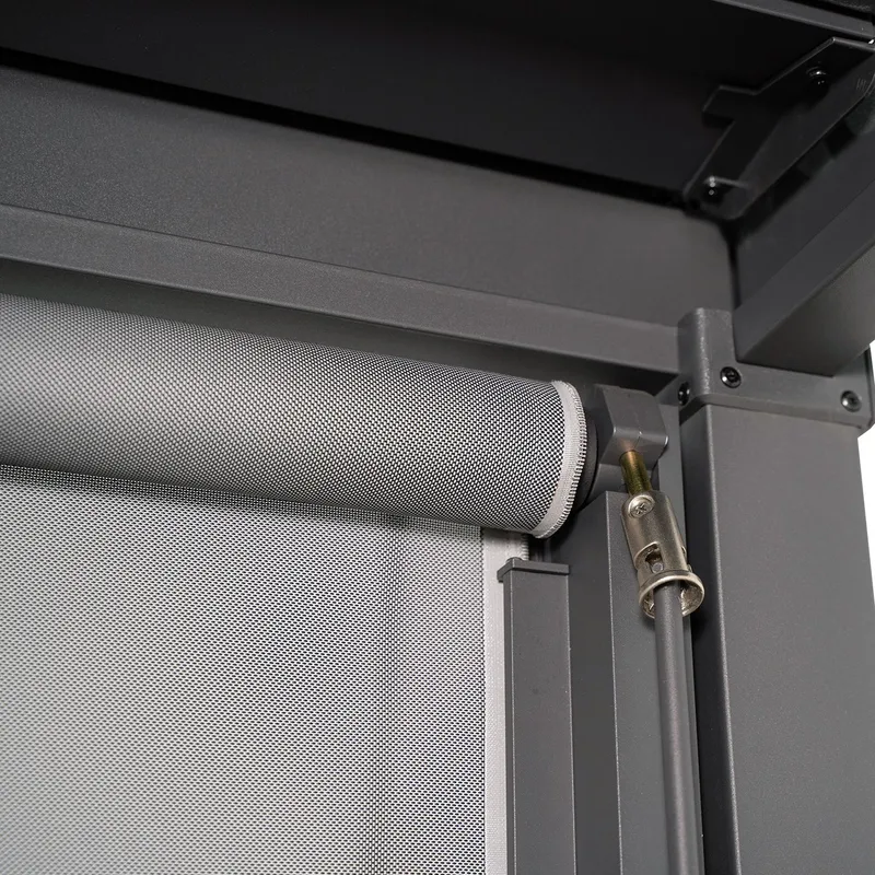 Rullgardinsvägg för lusthus Mirador-80/88 3M - Grå - Trädgård & spabad - Utemiljö - Altan & terrass - Säkerhet & vindskydd altan