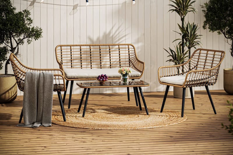 Sammy Soffgrupp Utomhus  4-sits - Beige - Trädgård & spabad - Utemiljö - Altan & terrass - Altanmöbler