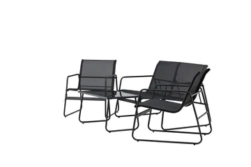 Scopello Soffgrupp Utomhus 4-sits - Svart - Utemöbler - Loungemöbler - Soffgrupp utomhus