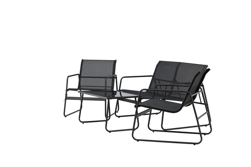 Scopello Soffgrupp Utomhus 4-sits - Svart - Trädgård & spabad - Utemiljö - Altan & terrass - Altanmöbler