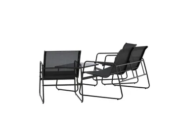 Scopello Soffgrupp Utomhus 4-sits - Svart - Utemöbler - Loungemöbler - Soffgrupp utomhus
