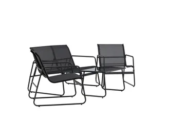 Scopello Soffgrupp Utomhus 4-sits - Svart - Utemöbler - Loungemöbler - Soffgrupp utomhus