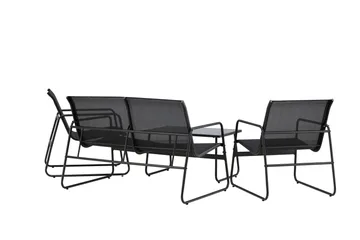 Scopello Soffgrupp Utomhus 4-sits - Svart - Utemöbler - Loungemöbler - Soffgrupp utomhus