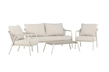 Sicily Soffgrupp Utomhus 4-sits - Beige - Utemöbler - Loungemöbler - Soffgrupp utomhus