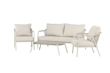 Sicily Soffgrupp Utomhus 4-sits - Beige - Utemöbler - Loungemöbler - Soffgrupp utomhus