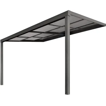 Slide roof veranda 3,9 x 3m | Skjutbart altantak | Kanalplast / Aluminium - Antracit - Trädgård & spabad - Utemiljö - Altan & terrass - Inglasad altan