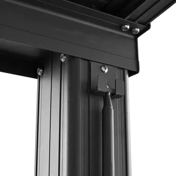 Slide roof veranda 3,9 x 3m | Skjutbart altantak | Kanalplast / Aluminium - Antracit - Trädgård & spabad - Utemiljö - Altan & terrass - Inglasad altan