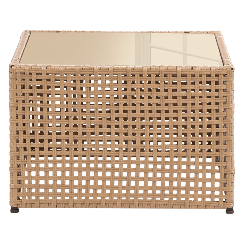 Soffa utomhus med Bord 2-Sits Omegana Konstrotting - Beige/Svart - Trädgård & spabad - Utemiljö - Altan & terrass - Altanmöbler