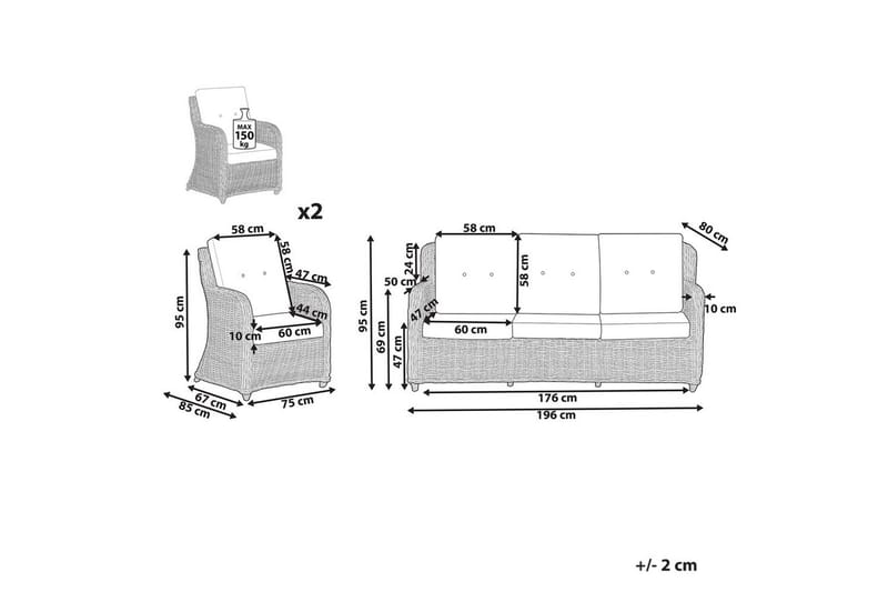 Soffgrupp Alessano - Trädgård & spabad - Utemiljö - Altan & terrass - Altanmöbler