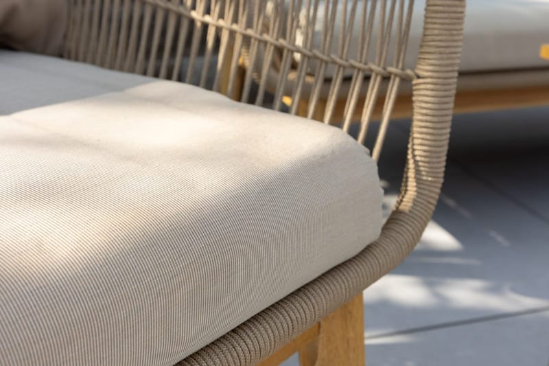 Soffgrupp Chania 2-sits Soffa + 2 Fåtöljer med bord Utomhus - Brun - Trädgård & spabad - Utemiljö - Altan & terrass - Altanmöbler