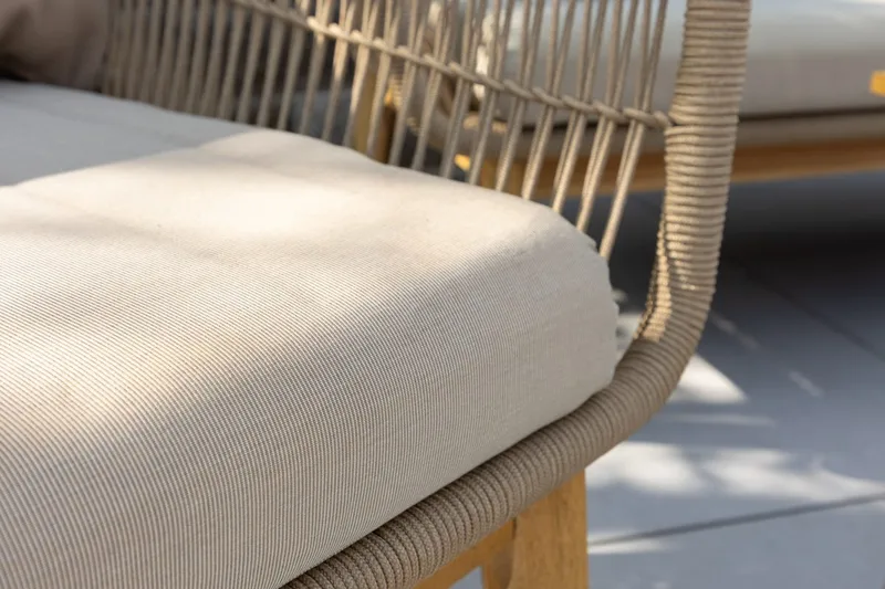 Soffgrupp Chania 2-sits Soffa + 2 Fåtöljer med bord Utomhus - Brun - Trädgård & spabad - Utemiljö - Altan & terrass - Altanmöbler