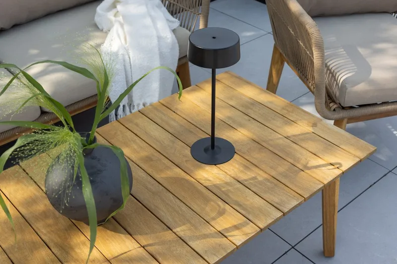 Soffgrupp Chania 2-sits Soffa + 2 Fåtöljer med bord Utomhus - Brun - Trädgård & spabad - Utemiljö - Altan & terrass - Altanmöbler