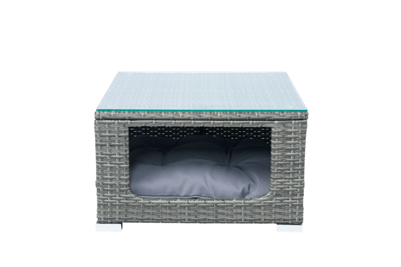 Soffgrupp med dynförvaring – Hörnsoffa & bord i grått | Lilla Djursvik - Trädgård & spabad - Utemiljö - Altan & terrass - Altanmöbler