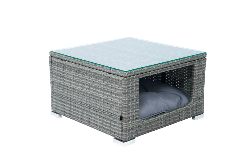 Soffgrupp med dynförvaring – Hörnsoffa & bord i grått | Lilla Djursvik - Trädgård & spabad - Utemiljö - Altan & terrass - Altanmöbler