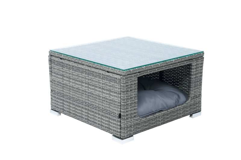 Soffgrupp med dynförvaring – Hörnsoffa & bord i grått | Lilla Djursvik - Trädgård & spabad - Utemiljö - Altan & terrass - Altanmöbler