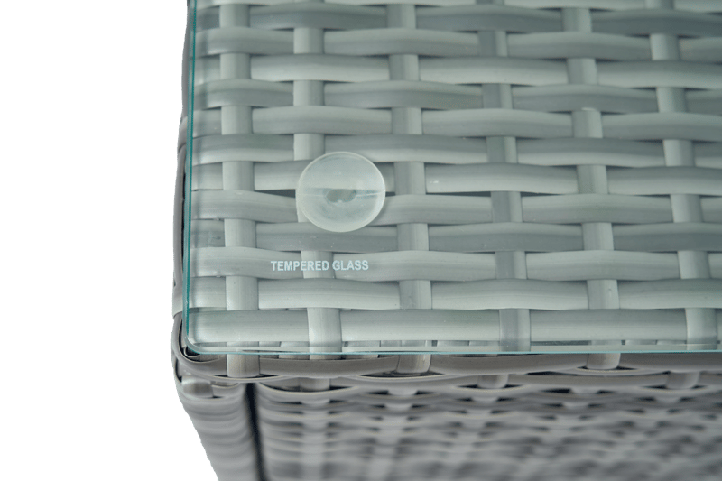 Soffgrupp med dynförvaring – Hörnsoffa & bord i grått | Lilla Djursvik - Trädgård & spabad - Utemiljö - Altan & terrass - Altanmöbler