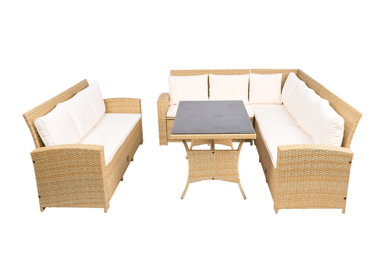 Soffgrupp utemöbler | Hörnsoffa & 3-sits | Dynor ingår | Sannäs - Trädgård & spabad - Utemiljö - Altan & terrass - Altanmöbler