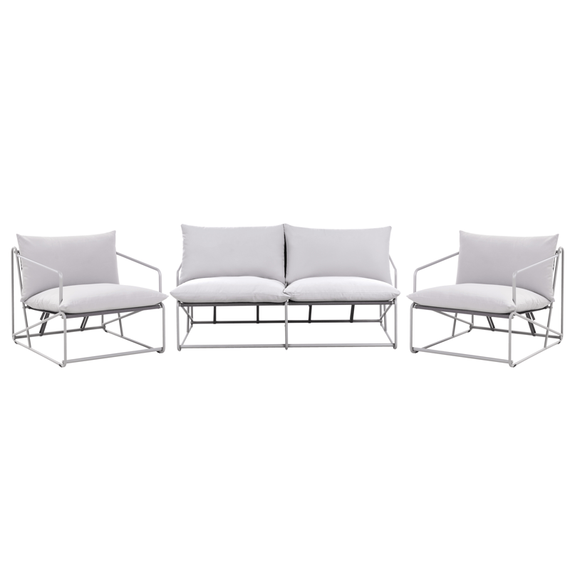 Soffgrupp utomhus 4-Sits Ponte - Grå - Trädgård & spabad - Utemiljö - Altan & terrass - Altanmöbler