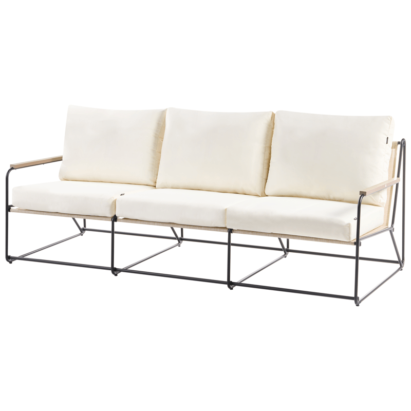 Soffgrupp utomhus 5-Sits Venaria med Bord - Svart/Beige - Trädgård & spabad - Utemiljö - Altan & terrass - Altanmöbler