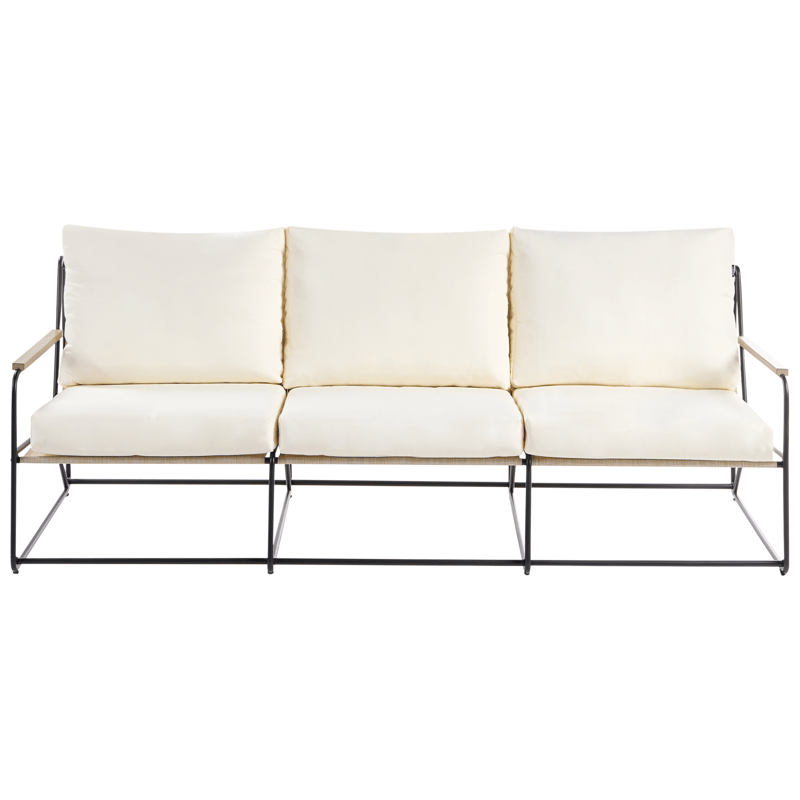 Soffgrupp utomhus 5-Sits Venaria med Bord - Svart/Beige - Trädgård & spabad - Utemiljö - Altan & terrass - Altanmöbler