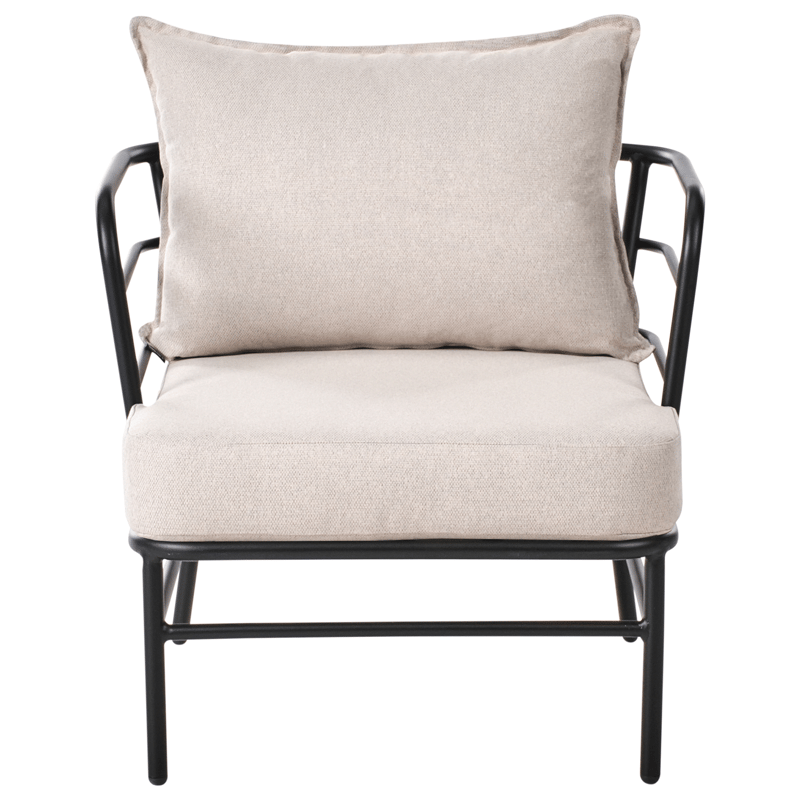 Soffgrupp utomhus 5-Sits Ponzone - Beige/Svart - Trädgård & spabad - Utemiljö - Altan & terrass - Altanmöbler