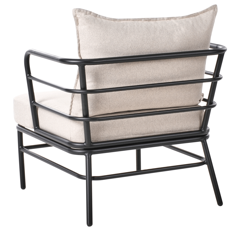 Soffgrupp utomhus 5-Sits Ponzone - Beige/Svart - Trädgård & spabad - Utemiljö - Altan & terrass - Altanmöbler