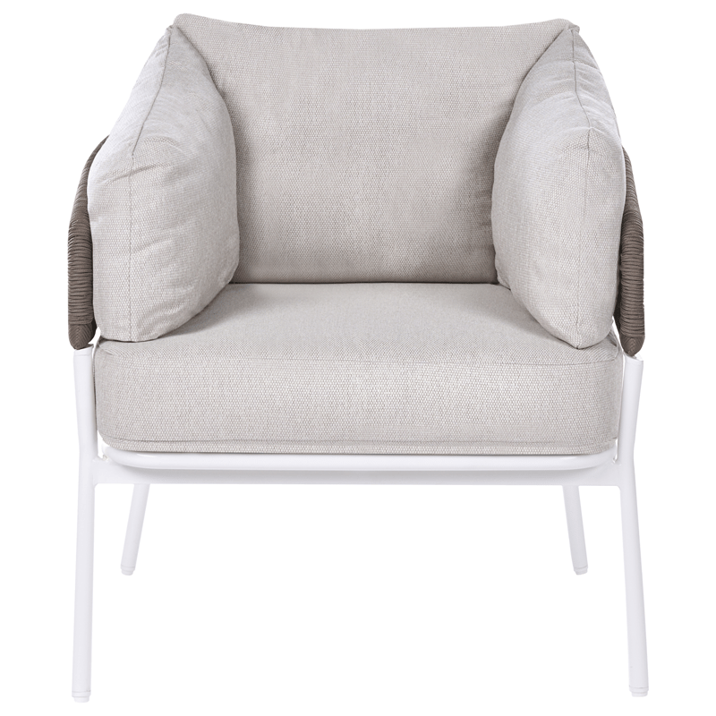 Soffgrupp utomhus 7-Sits Robella med Bord - Beige/Vit/Brun - Trädgård & spabad - Utemiljö - Altan & terrass - Altanmöbler