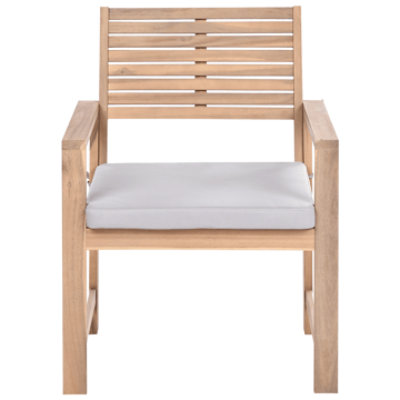Soffgrupp utomhus med Bord 4-Sits Fiames Akaciaträ - Brun/Grå - Utemöbler - Loungemöbler - Soffgrupp utomhus