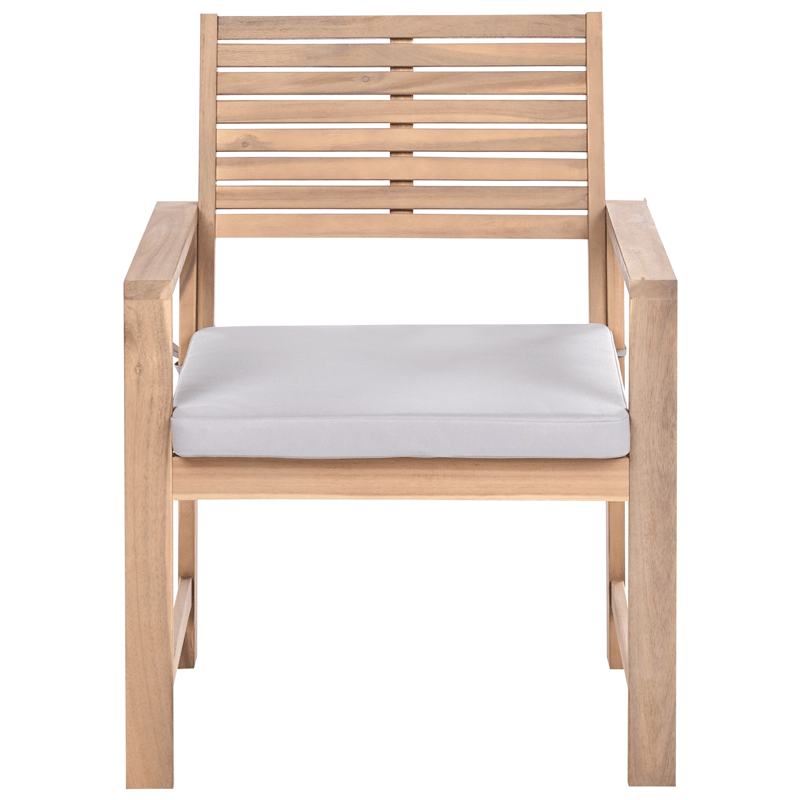 Soffgrupp utomhus med Bord 4-Sits Fiames Akaciaträ - Brun/Grå - Trädgård & spabad - Utemiljö - Altan & terrass - Altanmöbler