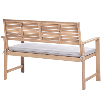 Soffgrupp utomhus med Bord 4-Sits Fiames Akaciaträ - Brun/Grå - Utemöbler - Loungemöbler - Soffgrupp utomhus