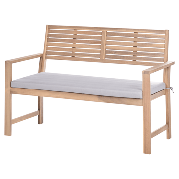 Soffgrupp utomhus med Bord 4-Sits Fiames Akaciaträ - Brun/Grå - Utemöbler - Loungemöbler - Soffgrupp utomhus