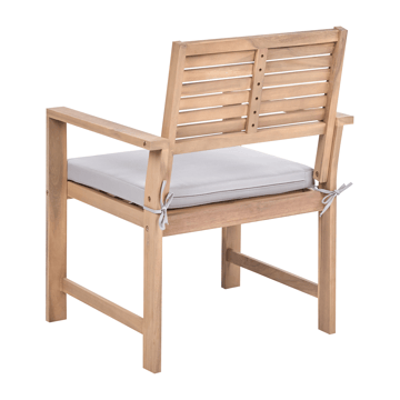 Soffgrupp utomhus med Bord 4-Sits Fiames Akaciaträ - Brun/Grå - Utemöbler - Loungemöbler - Soffgrupp utomhus