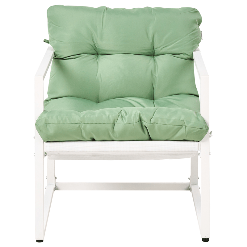 Soffgrupp utomhus med Bord 4-Sits Garda - Grön/Vit - Trädgård & spabad - Utemiljö - Altan & terrass - Altanmöbler