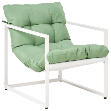 Soffgrupp utomhus med Bord 4-Sits Garda - Grön/Vit - Utemöbler - Loungemöbler - Soffgrupp utomhus