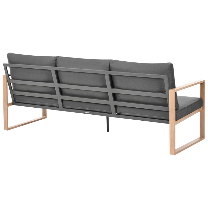 Soffgrupp utomhus med Bord 5-Sits Gelso - Grå/Brun - Trädgård & spabad - Utemiljö - Altan & terrass - Altanmöbler