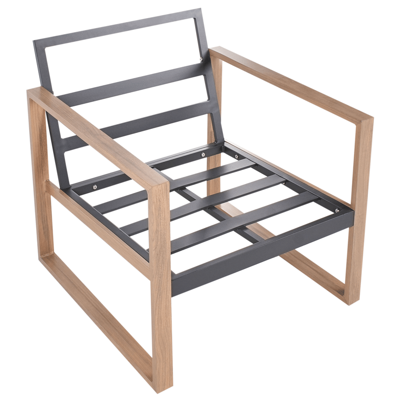 Soffgrupp utomhus med Bord 5-Sits Gelso - Grå/Brun - Trädgård & spabad - Utemiljö - Altan & terrass - Altanmöbler