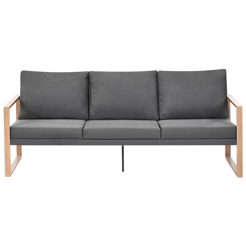 Soffgrupp utomhus med Bord 5-Sits Gelso - Grå/Brun - Trädgård & spabad - Utemiljö - Altan & terrass - Altanmöbler