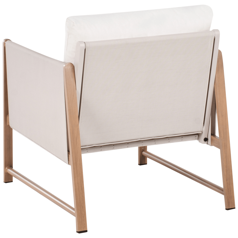 Soffgrupp utomhus med Bord och Fotpall 5-Sits Nola - Beige/Brun - Trädgård & spabad - Utemiljö - Altan & terrass - Altanmöbler