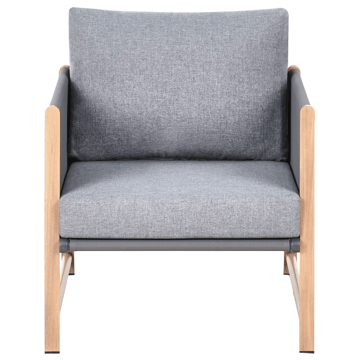 Soffgrupp utomhus med Bord och Fotpall 5-Sits Nola - Grå/Brun - Utemöbler - Loungemöbler - Soffgrupp utomhus