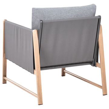 Soffgrupp utomhus med Bord och Fotpall 5-Sits Nola - Grå/Brun - Utemöbler - Loungemöbler - Soffgrupp utomhus