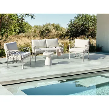 Soffset Eriche - Beige, brun - Utemöbler - Loungemöbler - Soffgrupp utomhus