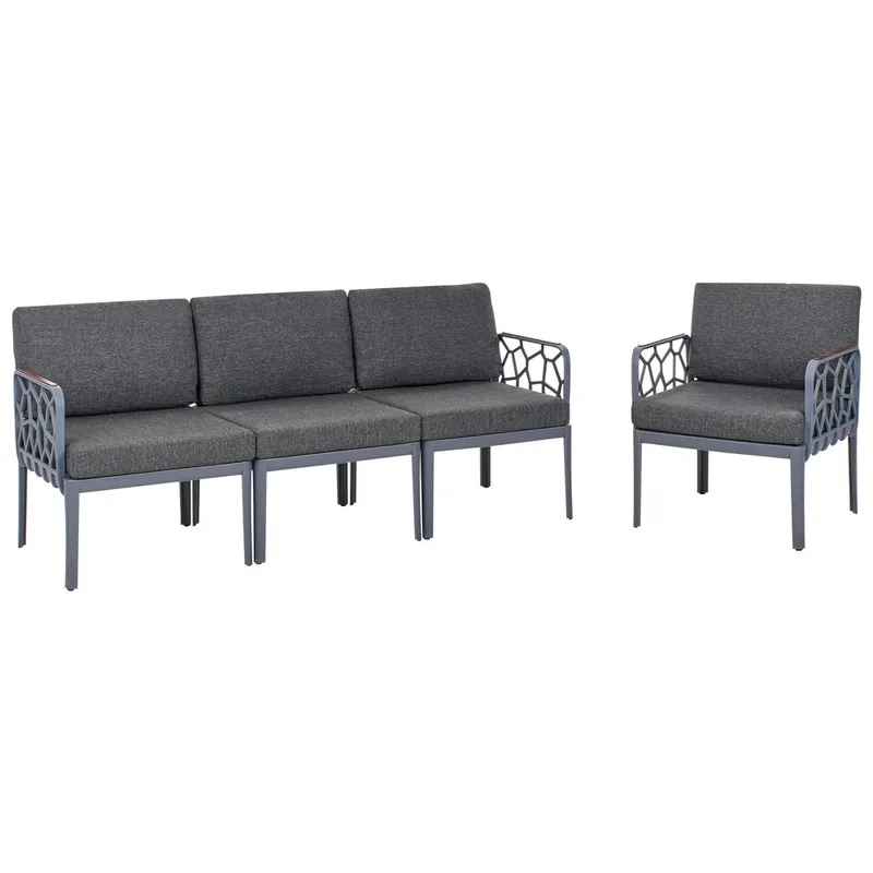 Soffset Eriche - Grå, brun - Trädgård & spabad - Utemiljö - Altan & terrass - Altanmöbler