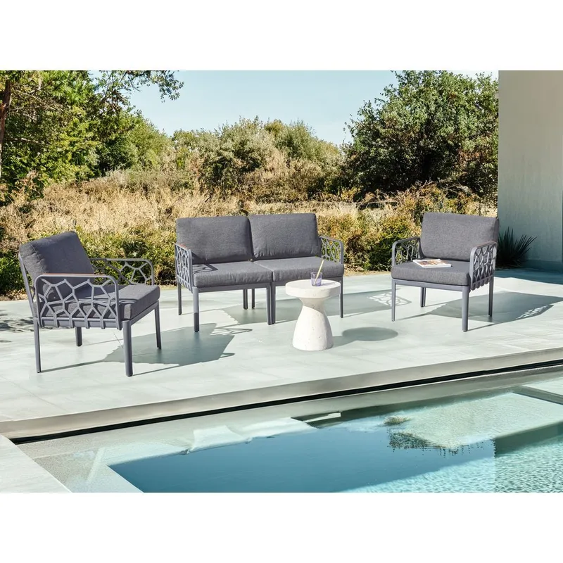 Soffset Eriche - Grå, brun - Trädgård & spabad - Utemiljö - Altan & terrass - Altanmöbler