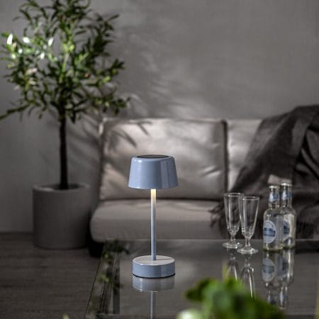 Solei Solcellslampa 26,5 cm - mild blå - Trädgård & spabad - Utemiljö - Altan & terrass - Altanbelysning