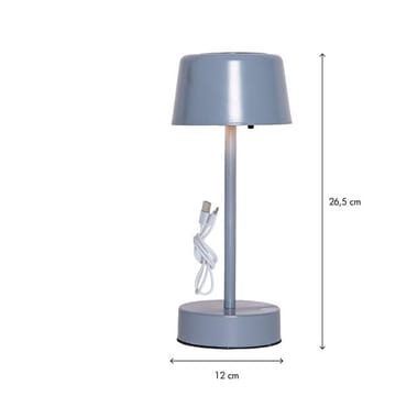 Solei Solcellslampa 26,5 cm - mild blå - Trädgård & spabad - Utemiljö - Altan & terrass - Altanbelysning