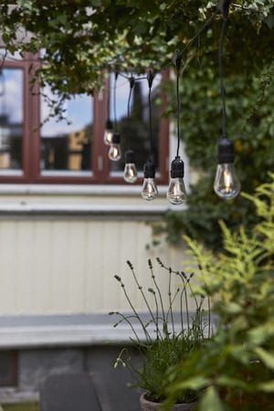 String Light Ljusslinga - transparent och svart - Trädgård & spabad - Utemiljö - Altan & terrass - Altanbelysning