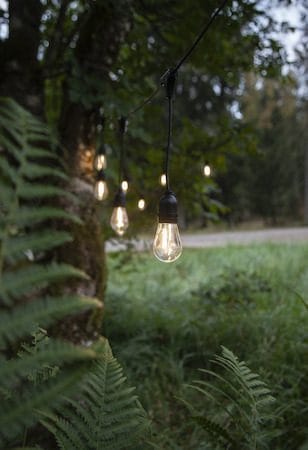 String Light Ljusslinga - transparent och svart - Trädgård & spabad - Utemiljö - Altan & terrass - Altanbelysning